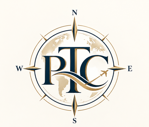 Perdomo Travel Collective compass mark